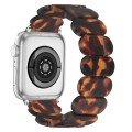 For Apple Watch Series 2 42mm Stretch Rope Resin Watch Band(Tortoiseshell)