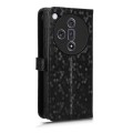 For OPPO Find X7 Honeycomb Dot Texture Leather Phone Case(Black)
