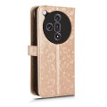 For OPPO Find X7 Honeycomb Dot Texture Leather Phone Case(Gold)
