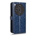 For OPPO Find X7 Honeycomb Dot Texture Leather Phone Case(Blue)