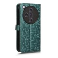 For OPPO Find X7 Honeycomb Dot Texture Leather Phone Case(Green)