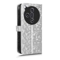 For OPPO Find X7 Honeycomb Dot Texture Leather Phone Case(Silver)