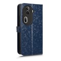 For OPPO Reno11 Pro Global Honeycomb Dot Texture Leather Phone Case(Blue)
