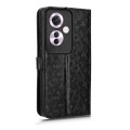 For OPPO Reno11 F 5G / F25 Pro Honeycomb Dot Texture Leather Phone Case(Black)