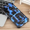 For Samsung Galaxy S23 FE 5G Camouflage Armor Kickstand TPU + PC Magnetic Phone Case(Dark Blue)