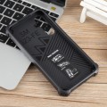 For Samsung Galaxy S23 FE 5G Camouflage Armor Kickstand TPU + PC Magnetic Phone Case(Dark Blue)