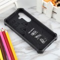 For Samsung Galaxy S24 5G Camouflage Armor Kickstand TPU + PC Magnetic Phone Case(Dark Blue)