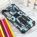 For Samsung Galaxy S24 5G Camouflage Armor Kickstand TPU + PC Magnetic Phone Case(Mint Green)