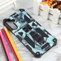 For Samsung Galaxy A15 Camouflage Armor Kickstand TPU + PC Magnetic Phone Case(Mint Green)