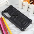For Samsung Galaxy S24 5G Armor Shockproof TPU + PC Magnetic Phone Case with Holder(Black)
