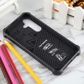 For Samsung Galaxy S24 5G Armor Shockproof TPU + PC Magnetic Phone Case with Holder(Black)