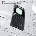 For Samsung Galaxy Z Flip5 All-inclusive Decal Carbon Fiber Texture Protective Phone Case(Gray White