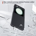 For Samsung Galaxy Z Flip5 All-inclusive Decal Carbon Fiber Texture Protective Phone Case(Black)