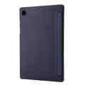 For Samsung Galaxy Tab A9+ TPU Deformation Multi-Fold Leather Tablet Case(Navy Blue)