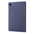 For Samsung Galaxy Tab A9 TPU Deformation Multi-Fold Leather Tablet Case(Lavender Grey)