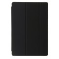 For Huawei Matepad 11 Pro 2024 Clear Acrylic 3-Fold Leather Tablet Case(Black)