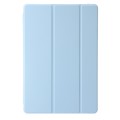 For Huawei Matepad 11 Pro 2024 Clear Acrylic 3-Fold Leather Tablet Case(Ice Blue)