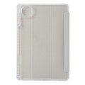 For Huawei MatePad Pro 13.2 2023 Clear Acrylic 3-Fold Leather Tablet Case(Grey)