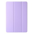 For Huawei MatePad Pro 13.2 2023 Clear Acrylic 3-Fold Leather Tablet Case(Purple)