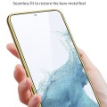 For Samsung Galaxy S24+ 5G GKK Plating TPU + Leather Full Coverage Phone Case(Green)
