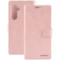 For Samsung Galaxy S23 FE 5G GOOSPERY BLUE MOON Crazy Horse Texture Leather Phone Case(Rose Gold)