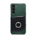 For Samsung Galaxy S24+ 5G Fierre Shann Oil Wax Texture Genuine Leather Back Phone Case(Black)