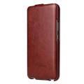 For Samsung Galaxy S24+ 5G Fierre Shann 64 Texture Vertical Flip PU Leather Phone Case(Brown)