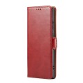 For Samsung Galaxy S24 Ultra 5G Fierre Shann PU Genuine Leather Texture Phone Case(Red)