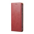 For Samsung Galaxy S24 5G Fierre Shann PU Genuine Leather Texture Phone Case(Red)