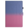 For Samsung Galaxy Tab A9+ Stitching Gradient Smart Leather Tablet Case(Blue Rose)
