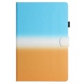 For Samsung Galaxy Tab A9+ Stitching Gradient Smart Leather Tablet Case(Blue Orange)