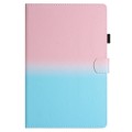 For Samsung Galaxy Tab A9 Stitching Gradient Smart Leather Tablet Case(Pink Blue)