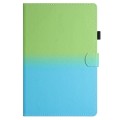 For Samsung Galaxy Tab A9 Stitching Gradient Smart Leather Tablet Case(Green Blue)