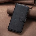 For OPPO Find X7 Four-leaf Embossed Leather Phone Case(Black)