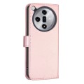 For OPPO Find X7 Ultra Four-leaf Embossed Leather Phone Case(Pink)