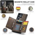 For Samsung Galaxy S23 Ultra DG.MING M5 Series Zip RFID Multi Card Detachable Leather Phone Case(Cof