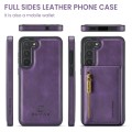 For Samsung Galaxy S23 DG.MING M5 Series Zip RFID Multi Card Detachable Leather Phone Case(Purple)
