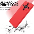 For Honor Magic 6 Lite Solid Color Liquid Silicone Dropproof Full Coverage Protective Case(Red)