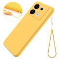 For Infinix Zero 30 5G Solid Color Liquid Silicone Dropproof Full Coverage Protective Case(Yellow)