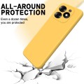 For Infinix Hot 40i Solid Color Liquid Silicone Dropproof Full Coverage Protective Case(Yellow)