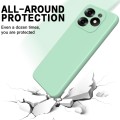 For Infinix Hot 40i Solid Color Liquid Silicone Dropproof Full Coverage Protective Case(Green)