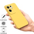 For Infinix Zero 30 4G Solid Color Liquid Silicone Dropproof Full Coverage Protective Case(Yellow)