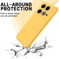 For Infinix Note 40 4G Solid Color Liquid Silicone Dropproof Full Coverage Protective Case(Yellow)