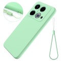 For Infinix Note 40 4G Solid Color Liquid Silicone Dropproof Full Coverage Protective Case(Green)