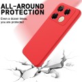 For Infinix Note 40 Pro 4G Solid Color Liquid Silicone Dropproof Full Coverage Protective Case(Red)