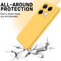 For Infinix Note 40 Pro 4G Solid Color Liquid Silicone Dropproof Full Coverage Protective Case(Yello