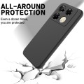 For Infinix Note 40 Pro 4G Solid Color Liquid Silicone Dropproof Full Coverage Protective Case(Black