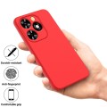 For Tecno Spark 20 Pro Solid Color Liquid Silicone Dropproof Full Coverage Protective Case(Red)