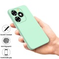 For Tecno Spark 20 Pro Solid Color Liquid Silicone Dropproof Full Coverage Protective Case(Green)