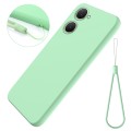 For vivo Y03 Solid Color Liquid Silicone Dropproof Full Coverage Protective Case(Green)